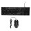 D500 Tastiera USB a 104 tasti e mouse, nero 15