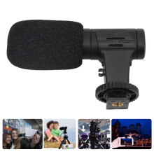 MIC 06 Mini microfono da 3,5 mm Nero 53 g per Live Vlog