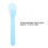 100 pezzi di spatole cosmetiche usa e getta da 12,6 cm Blu 3