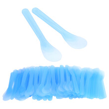 Spatule 100 pièces 12,6 cm Bleu Plastique Jetable