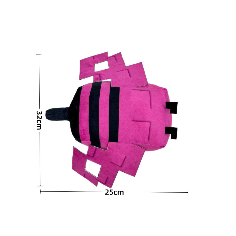 ( Bee) Roblox Grow A Garden Raccoon Fox Dragonfly Bee Plush Toy Stuffed Animal Doll Purple