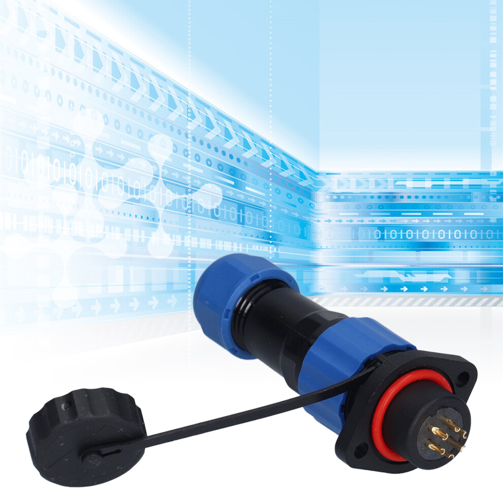 Sp16 Flange Waterproof Aviation Plug Socket Ip68 Male And Female Butt Joints Flange Waterproof Connector6 Core (250V 5A) 4671322032770