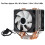 Raffreddatore CPU RGB DirectContact a sei tubi 90x25mm,38CFM 4