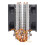 Ventilateur CPU double 90 mm, 4 caloducs, 3 broches, vert, 38CFM 8
