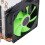 Ventilateur CPU double 90 mm, 4 caloducs, 3 broches, vert, 38CFM 7