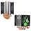 Ventilateur CPU double 90 mm, 4 caloducs, 3 broches, vert, 38CFM 6