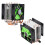 Ventilateur CPU double 90 mm, 4 caloducs, 3 broches, vert, 38CFM 4