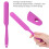 Spatule à cire multifonctionnelle en silicone violet 4