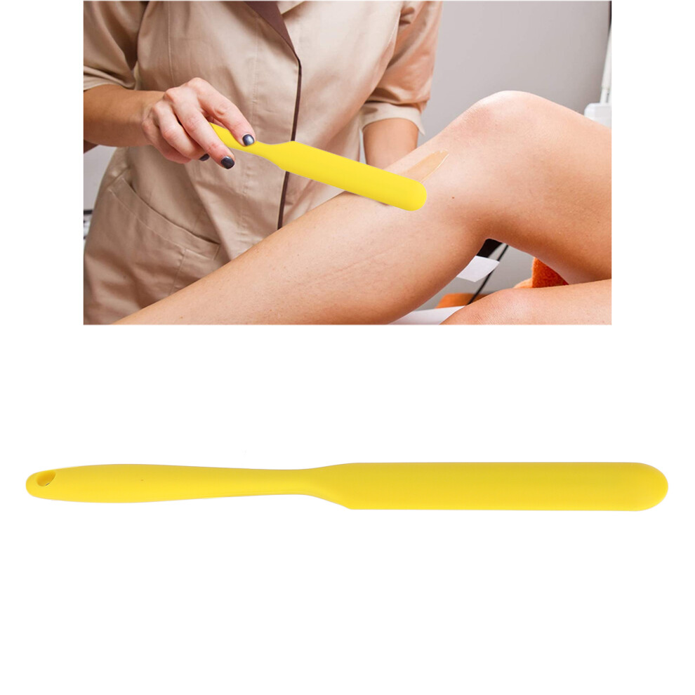 Wax Spatula Melting Wax Applicator Hair Removal Wax Bean Scraper Multifunctional Silicone SpatulaYellow