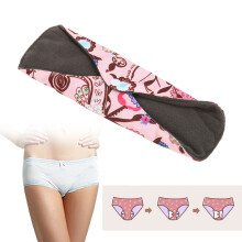 2 pièces de tampons réutilisables en tissu charbon de bambou M15 18x25cm