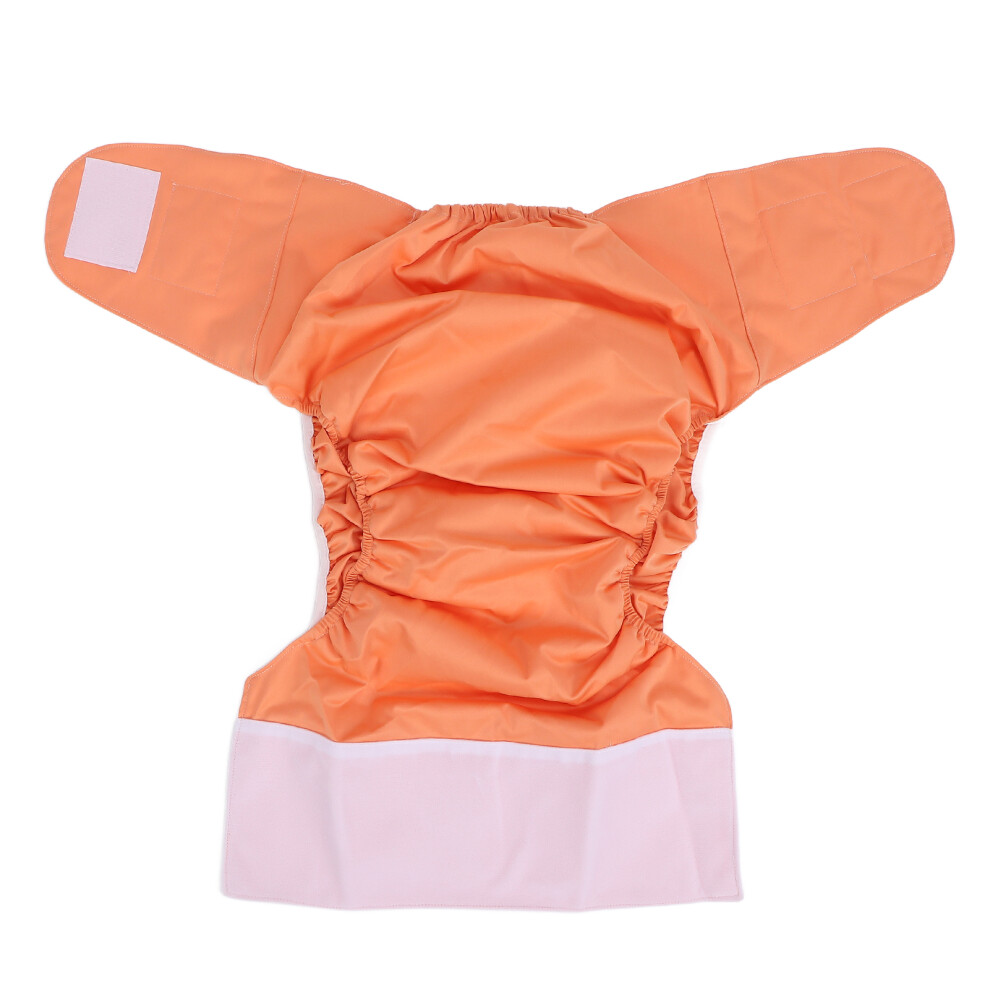 Large Washable Adult Cloth Diaper Nappy Reusable Incontinence Nappies Underwear for The ElderlyOrange