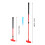Golf Putter 2 Section Retractable Adjustable Golf Training Putters Practicing Equipment for Kids Adults Red 6
