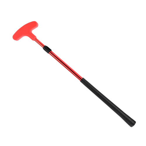 Golf Putter 2 Section Retractable Adjustable Golf Training Putters Practicing Equipment for Kids Adults Red
