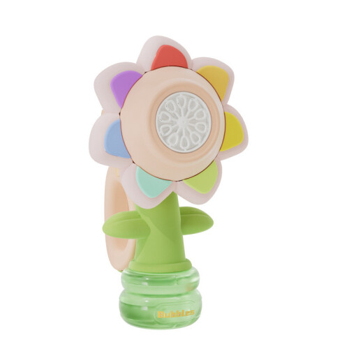 (Pink) Bubble Sunflower Electric Machine Toy Adjustable Kids Doll Stimulation Visual