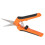 Garden Shears Spring Loaded Side Locking Automatic Push Stainless Steel Garden ScissorsOrange 16