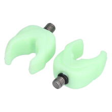Supporto per canne da pesca 4 pezzi impugnatura in gel di silice verde luminescente per la pesca di carpe e in mare