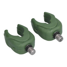 4 pezzi supporto per canna da carpa verde militare 60x36mm filetto M3/8
