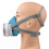 Semimaschera respiratoria 183 g 6,5 oz silicone+ABS 1