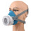 Semimaschera respiratoria 183 g 6,5 oz silicone+ABS 6