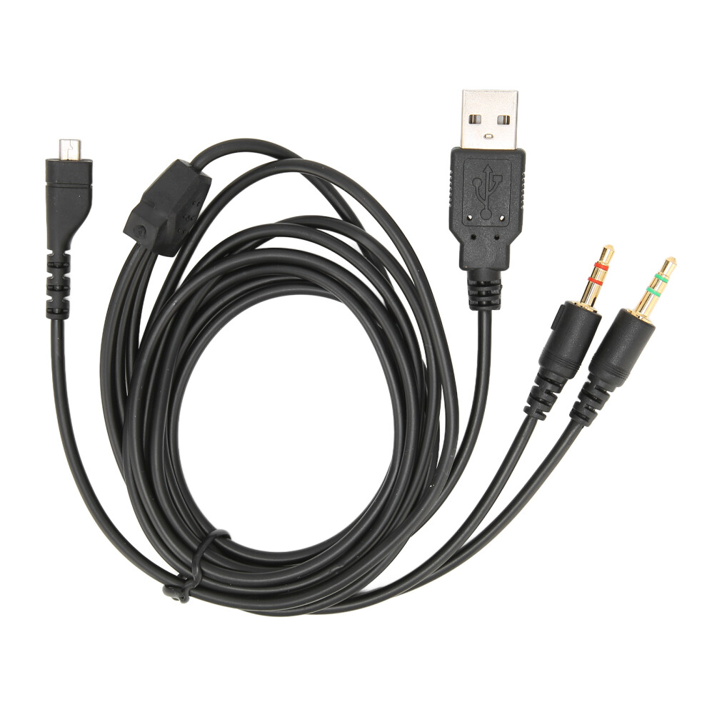 Headphone Audio Cable Usb And 3.5Mm Audio Jack Audio Cord With Lighting For Steelseries Arctis 7901322042095