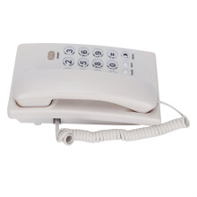 KX-T504 Telefono da scrivania cablato bianco con tasto grande