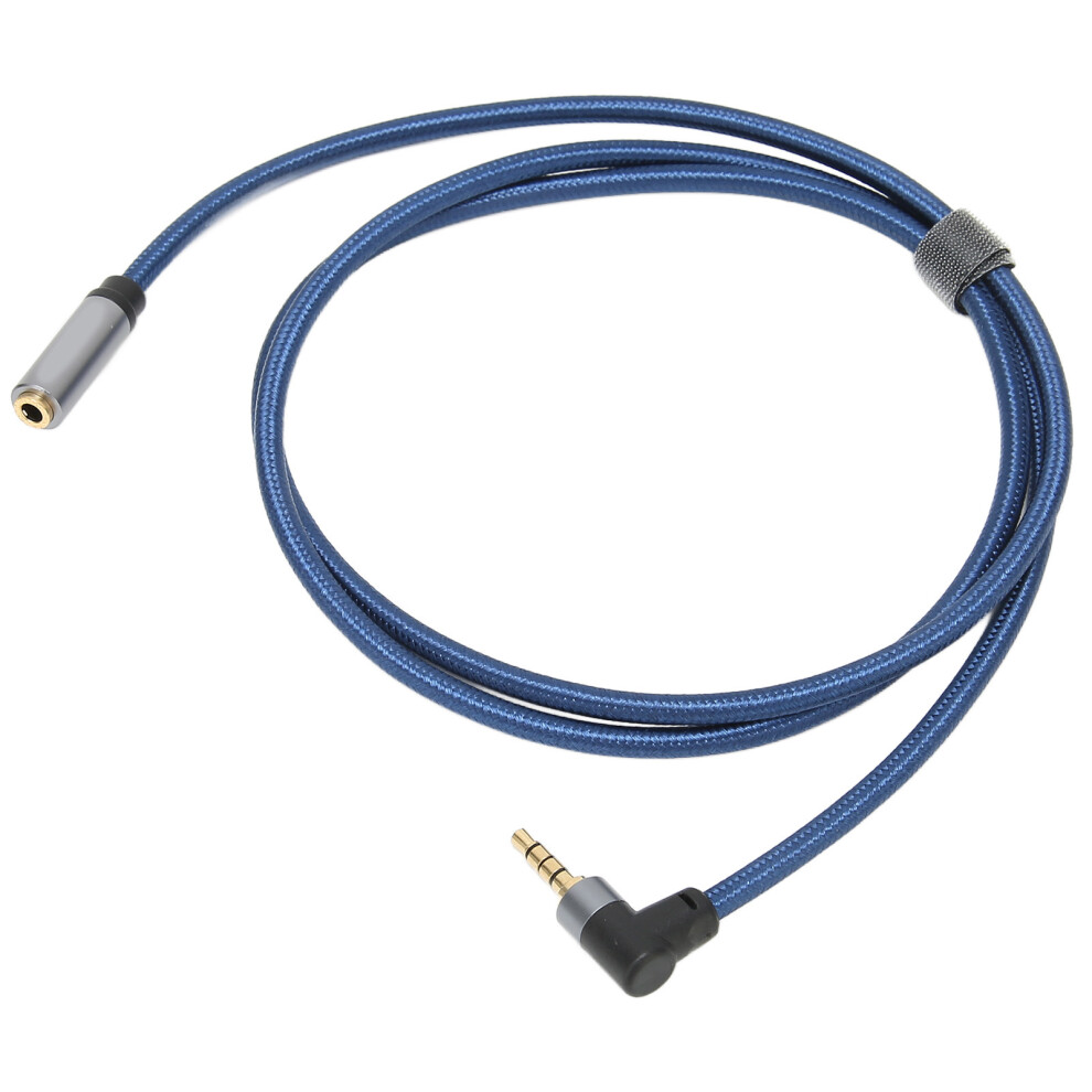 3.5Mm Female To Male Audio Cable 4 Conductor 90 Degree Audio Extension Cord 1M / 3.3Ft 7901322044167