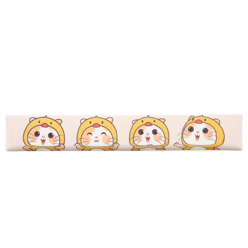 Spacebar Keycap Pbt Cute Cartoon Cat Pattern Diy Universal Mechanical Keyboard Replacement Accessories 9301322044033