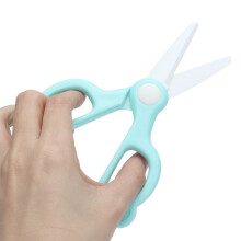 Baby Food Ceramic Scissors Infant Feeding Aid Scissors Portable for Baby Supplies HouseholdGreen