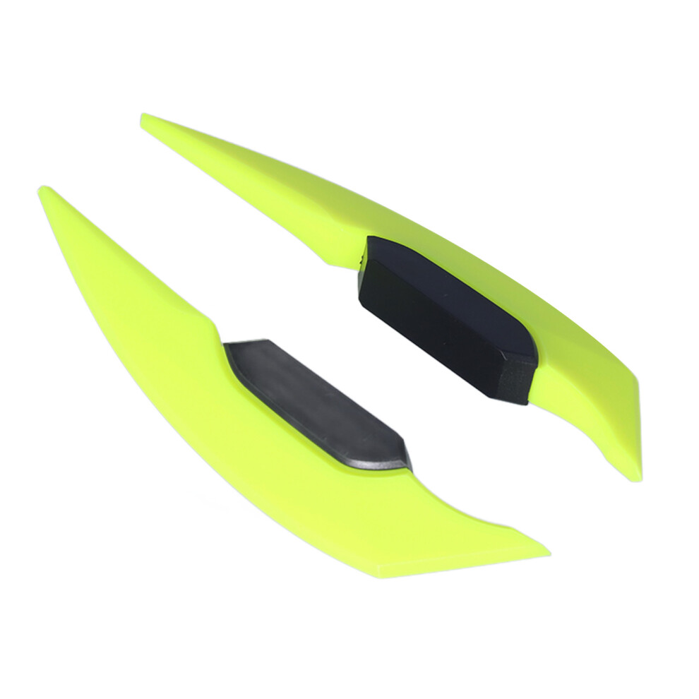 1 Pair Motorcycle Side Winglet Aerodynamic Wing Spoiler Universal For Motorbike Electric Bikesfluorescent Green 4921322045028