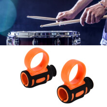 1 paire de baguettes de batterie clip d'aide taille unique noir/orange