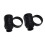 1 paio di bacchette per batteria Aid Silicone Controller nero 3