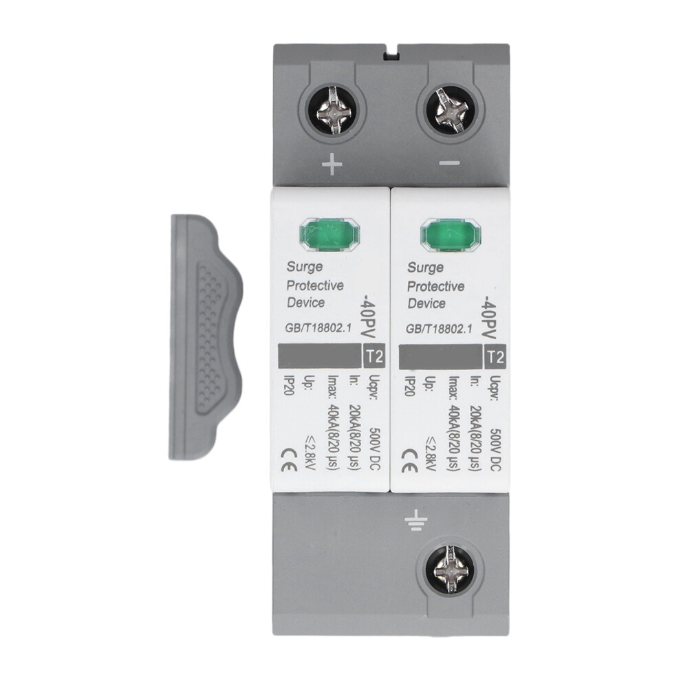 Surge Protective Device 2P Voltage Protection Arrester Protector 20Â40Ka 500Vdc Chltâ40Pv 7631322044989