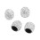 4 pezzi tappi valvole bling 15mm argento per auto e moto 10