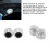 4 pezzi tappi valvole bling 15mm argento per auto e moto 5