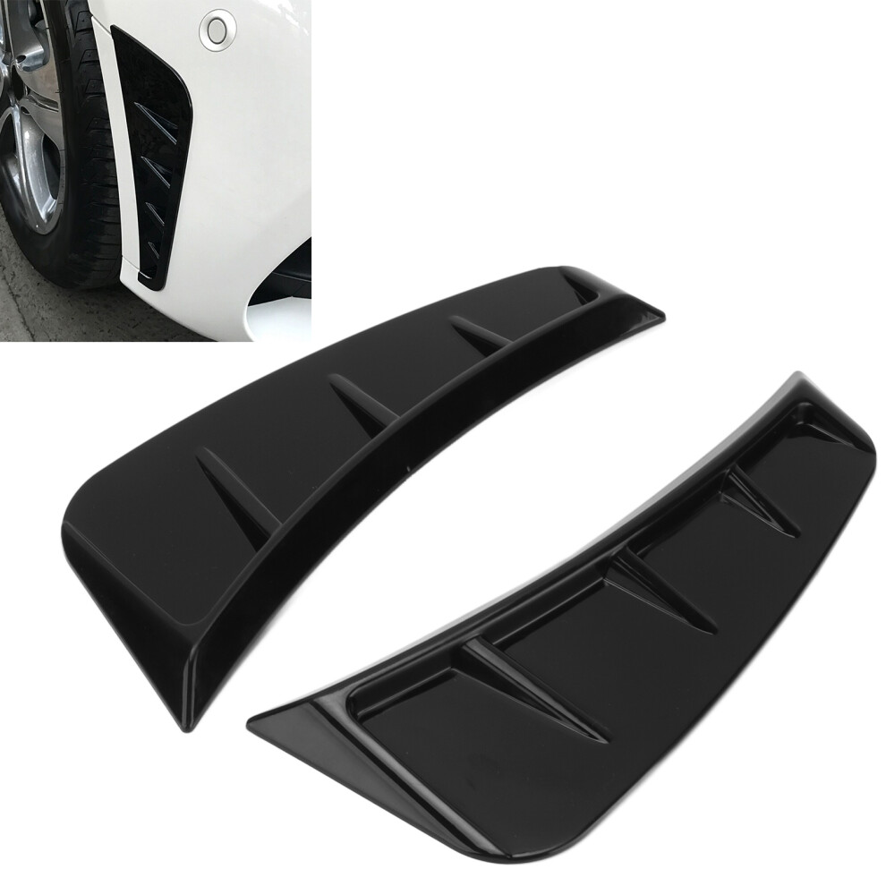 Side Marker Air Wing Vent Cover Trim Abs Glossy Abs Universal Exterior Accessories For Car Black 4931322045522