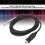 Cable de guitarra USB negro de 3 m, interfaz USB a 6,35 mm 9