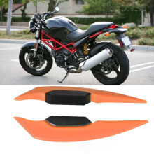 Spoiler Winglet per motociclette, ala laterale aerodinamica, componente aerodinamico per biciclette ed e-bike, arancione