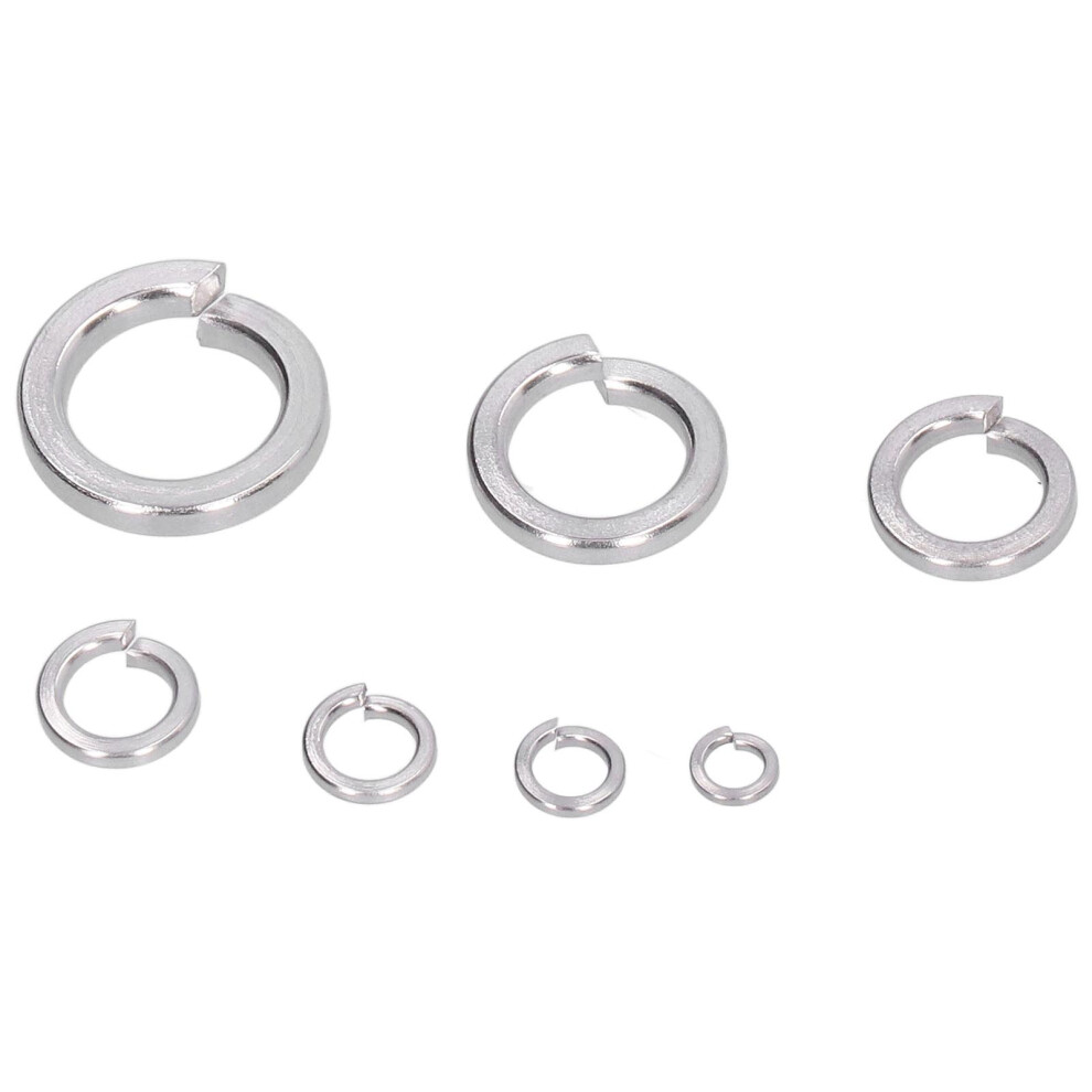150Pcs Spring Lock Washers Split Square Section Assortment Tool A2 Marine Grade Stainless Steelm3 7891322047476