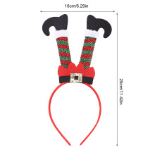 Cerchietto per capelli natalizio per bambini con luci e fascia da elfo per divertirsi alle feste