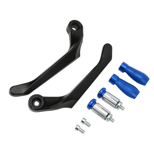 2 pièces Garde-levier en aluminium bleu pour VTT 1
