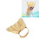Chapeau de bain doré pour chat M 15 g polyester imperméable 13