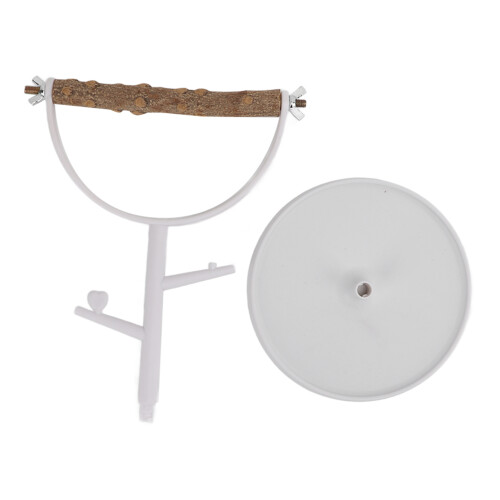 Support de table en bois naturel pour perroquet - antidérapant 1