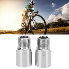 Prolunghe per pedali per mountain bike e bici da strada, 20 mm, argento, acciaio cromomolibdeno, 2 pezzi