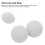 30 boules de golf en mousse EVA, 21,5 mm, blanches, utilisation en intérieur 12