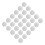 30 boules de golf en mousse EVA, 21,5 mm, blanches, utilisation en intérieur 16