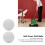 30 boules de golf en mousse EVA, 21,5 mm, blanches, utilisation en intérieur 9