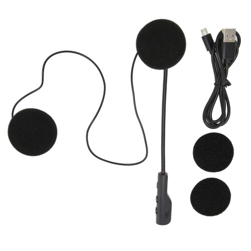 Casque Bluetooth moto BT5.0 180mAh, Taille unique, Noir 1