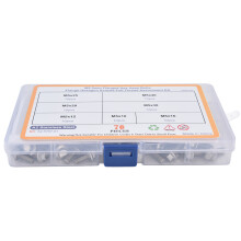 70 piĂšces de boulons M5 Ă tĂȘte hexagonale creuse et Ă bride en acier inoxydable â collection boĂźte Ă outils