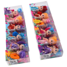 24 pièces de poupées miniatures avec anneau, 7 4 cm, multicolores