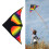 Cerf-volant triangulaire 150x75 cm patchwork multicolore 113g 16